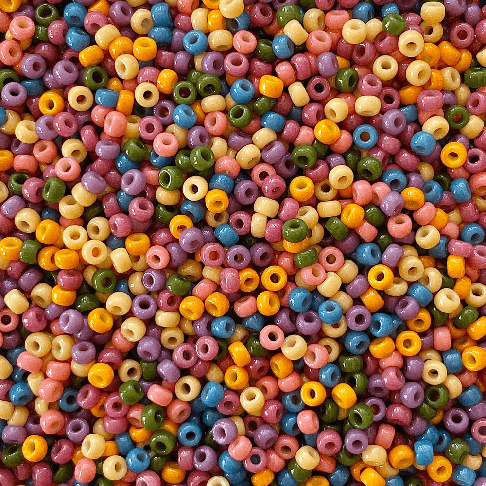 Retro Rainbow Miyuki Bead Mix Recipe & Color Palette (DIGITAL)
