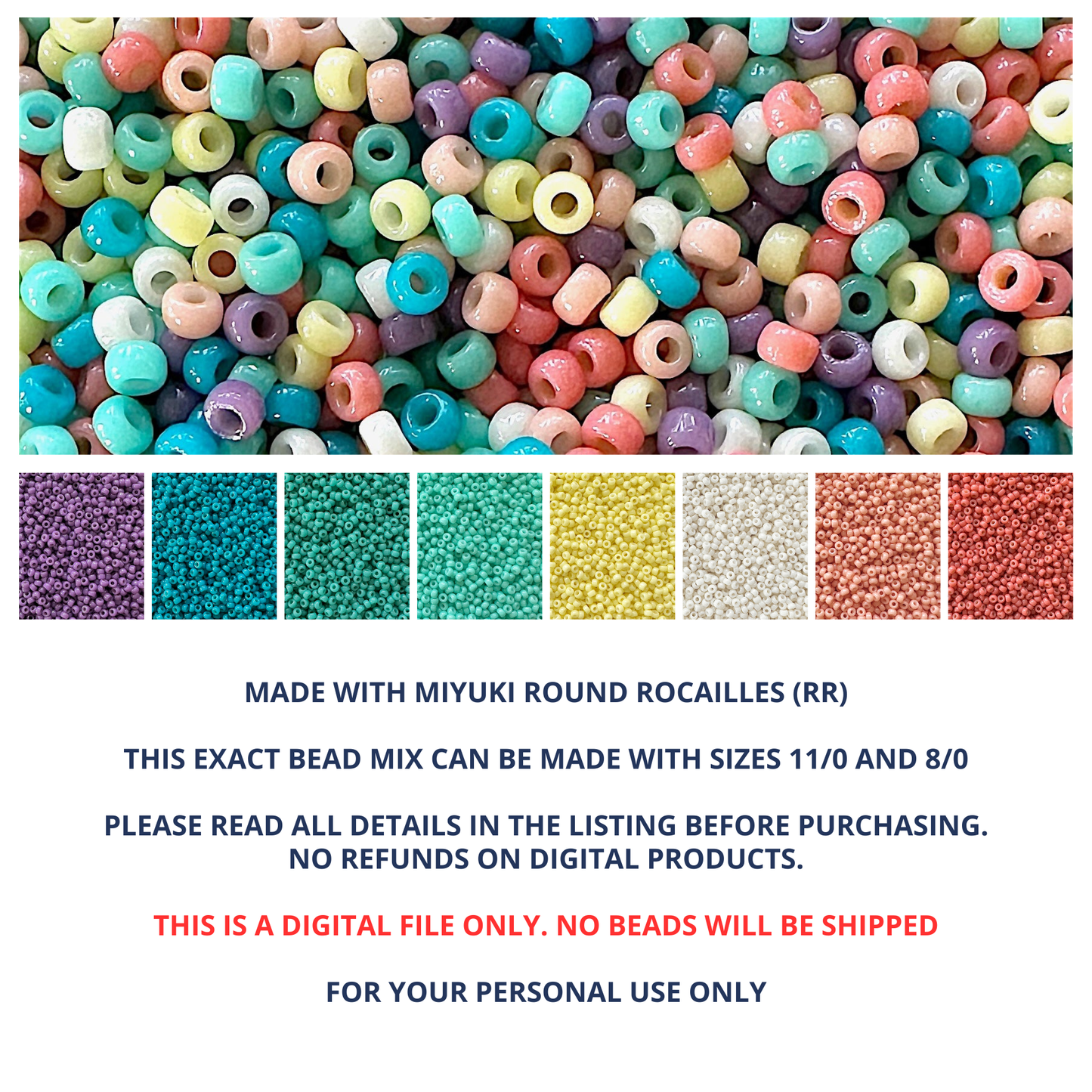 Art Deco Miyuki Bead Mix Recipe & Color Palette (DIGITAL) - The Bead Mix