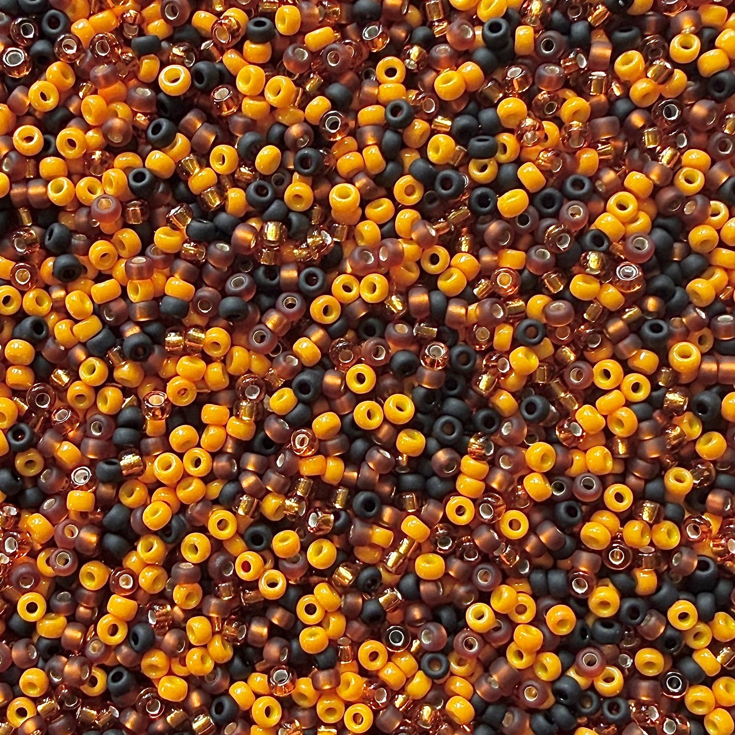 Jack O'Lantern 11/0 Miyuki Seed Bead Mix - The Bead Mix