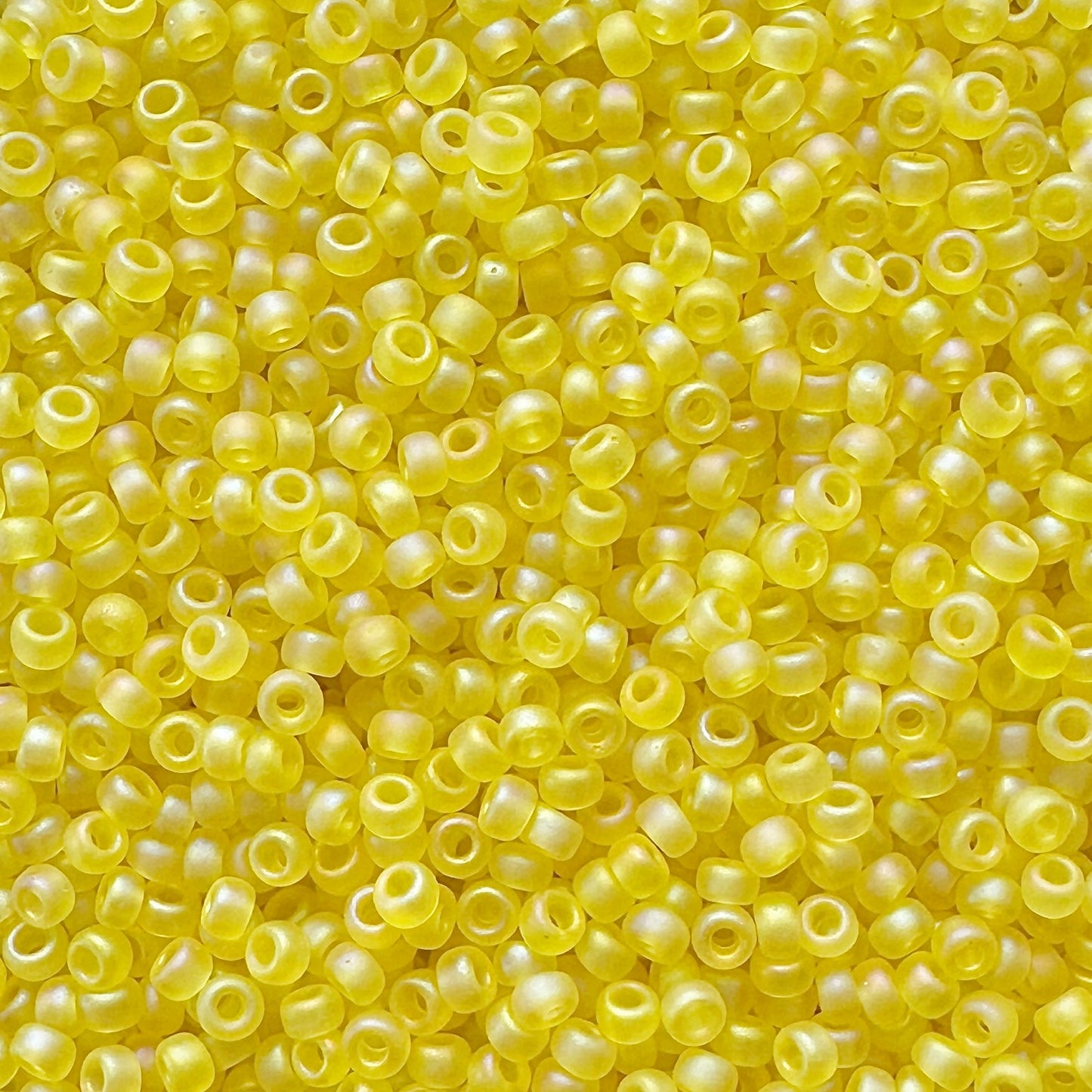 Miyuki 11 - 136FR Yellow Frosted Rainbow - The Bead Mix