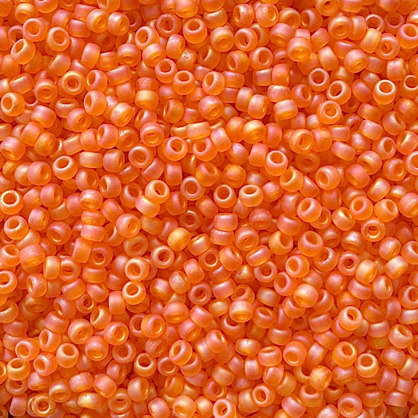 Miyuki 11 - 138FR Orange Frosted Rainbow - The Bead Mix