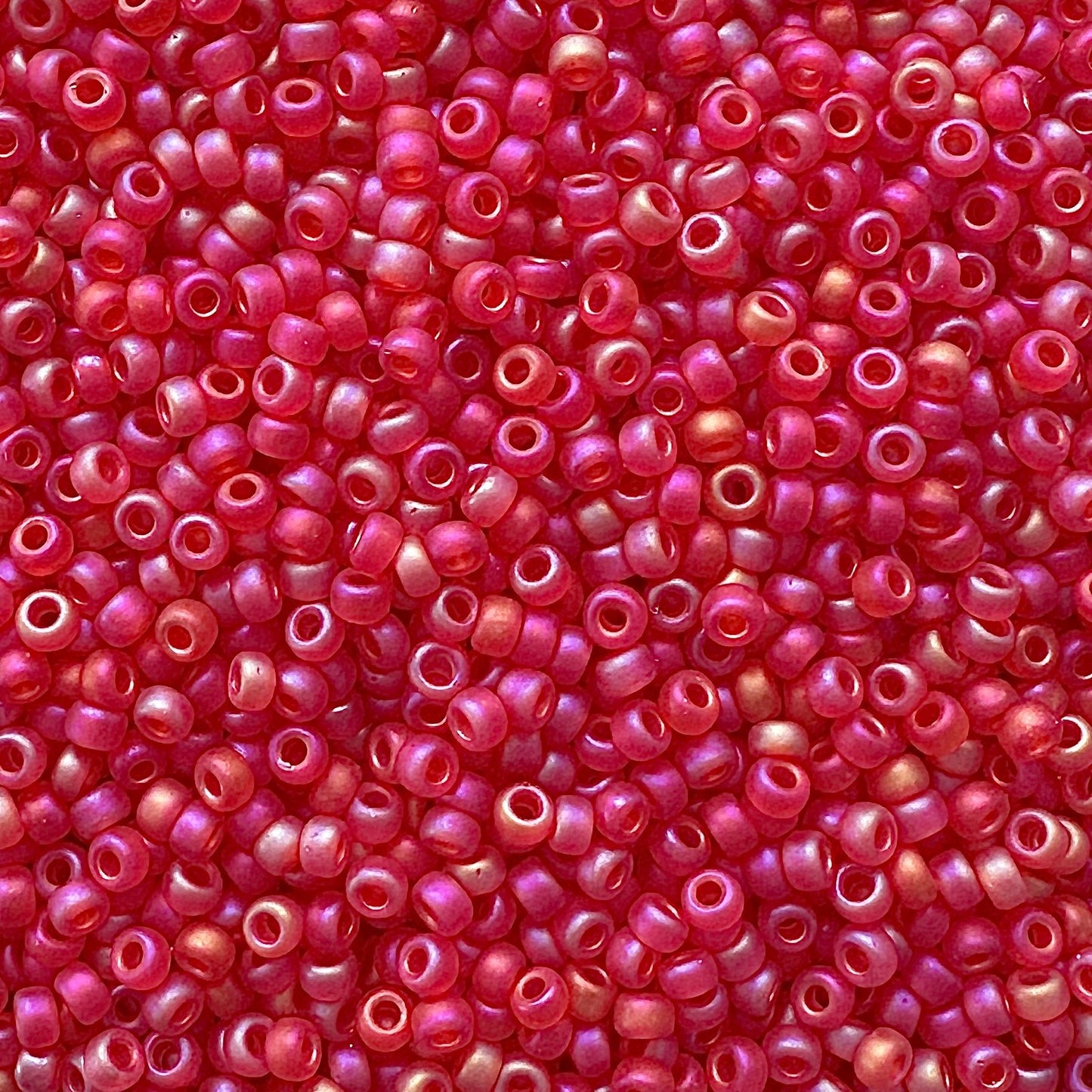 Miyuki 11 - 140FR Red Frosted Rainbow - The Bead Mix