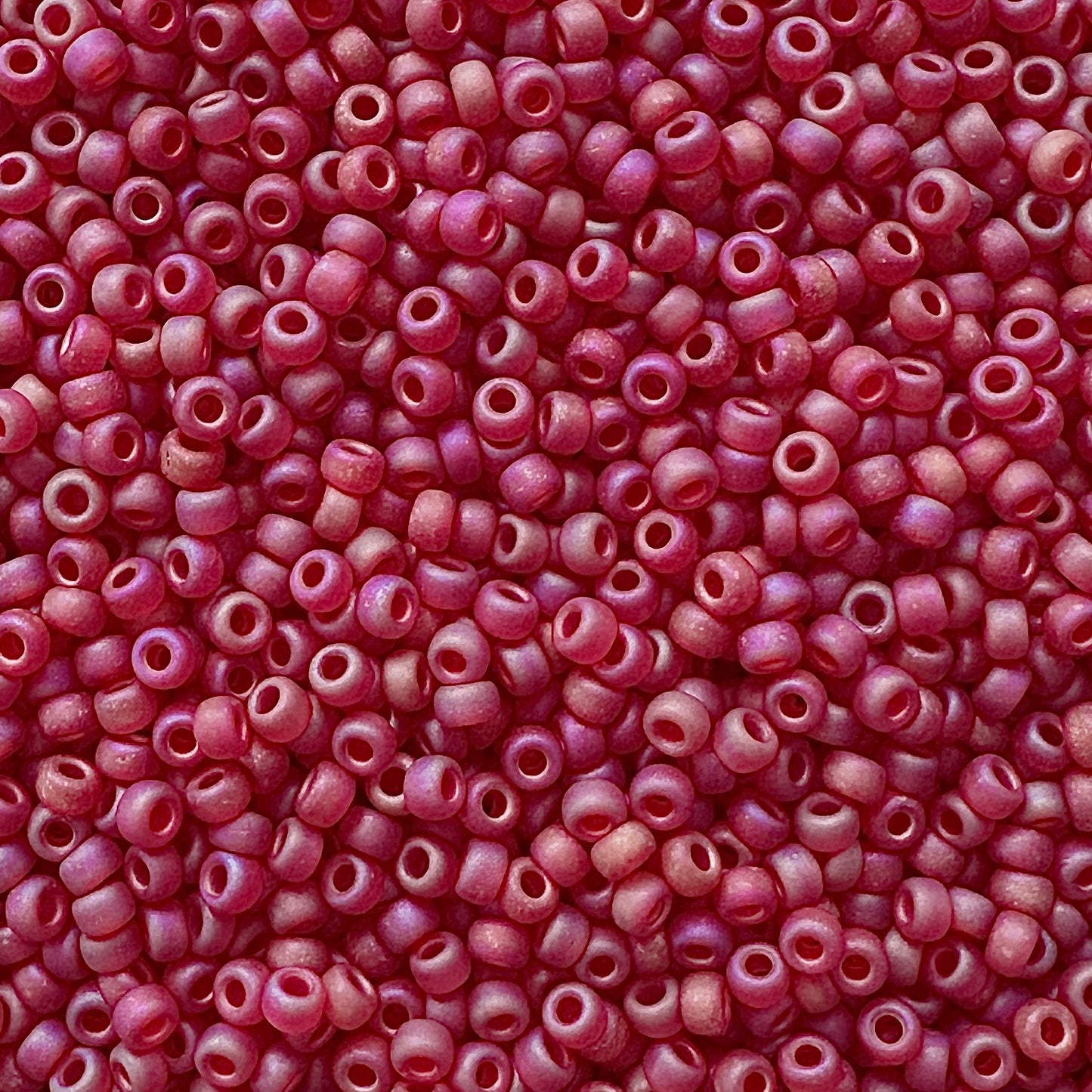 Miyuki 11 - 141FR Dark Red Frosted Rainbow - The Bead Mix
