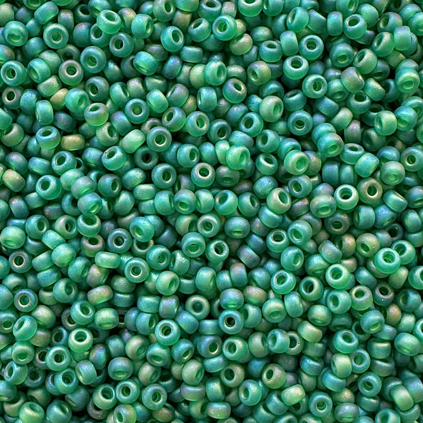 Miyuki 11 - 146FR Green Frosted Rainbow - The Bead Mix