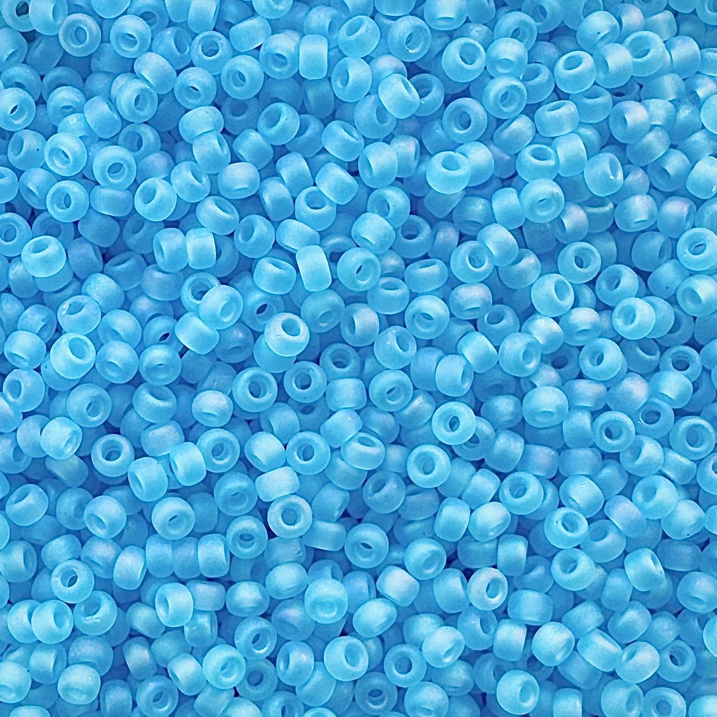 Miyuki 11 - 148FR Aqua Frosted Rainbow - The Bead Mix