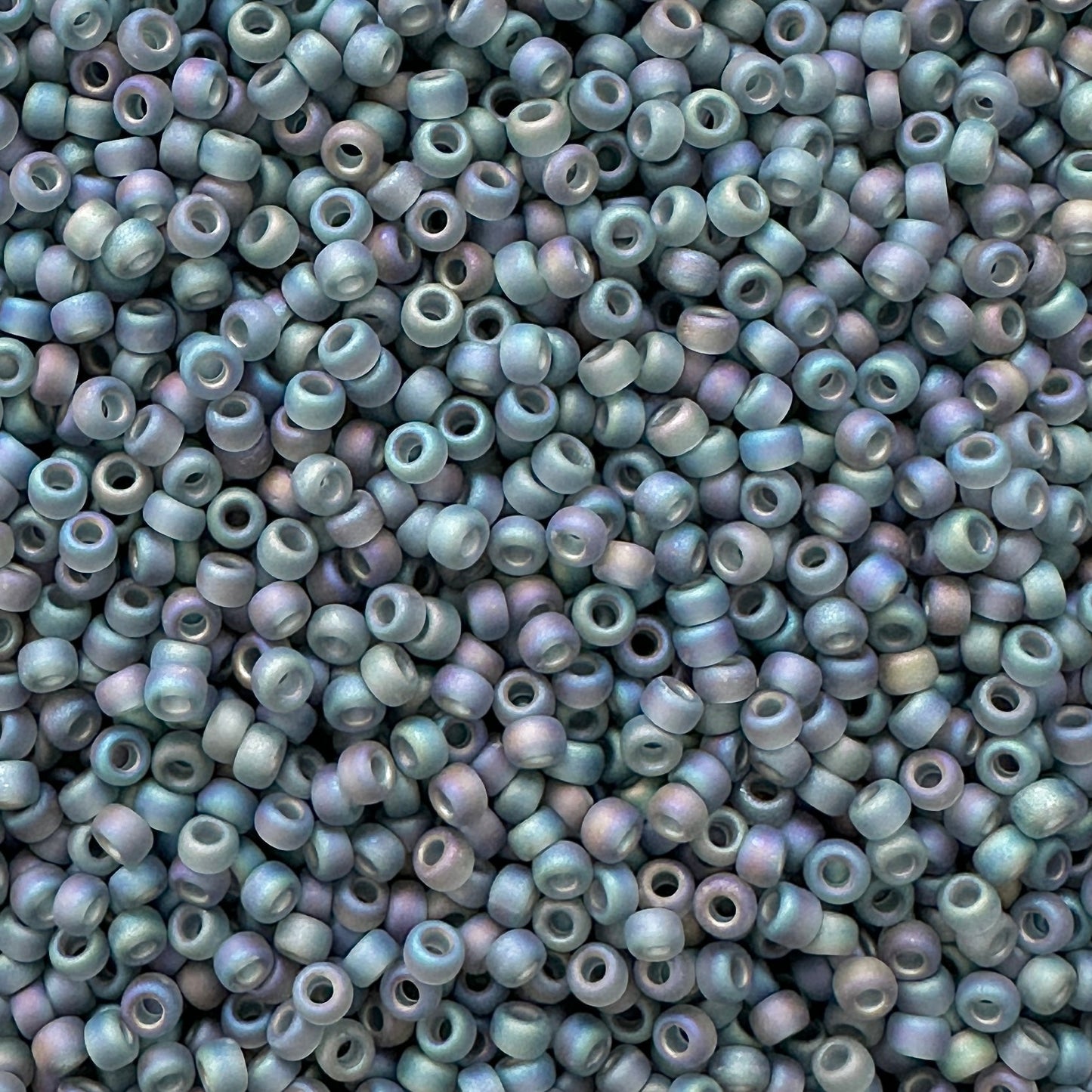 Miyuki 11 - 152FR Gray Frosted Rainbow - The Bead Mix