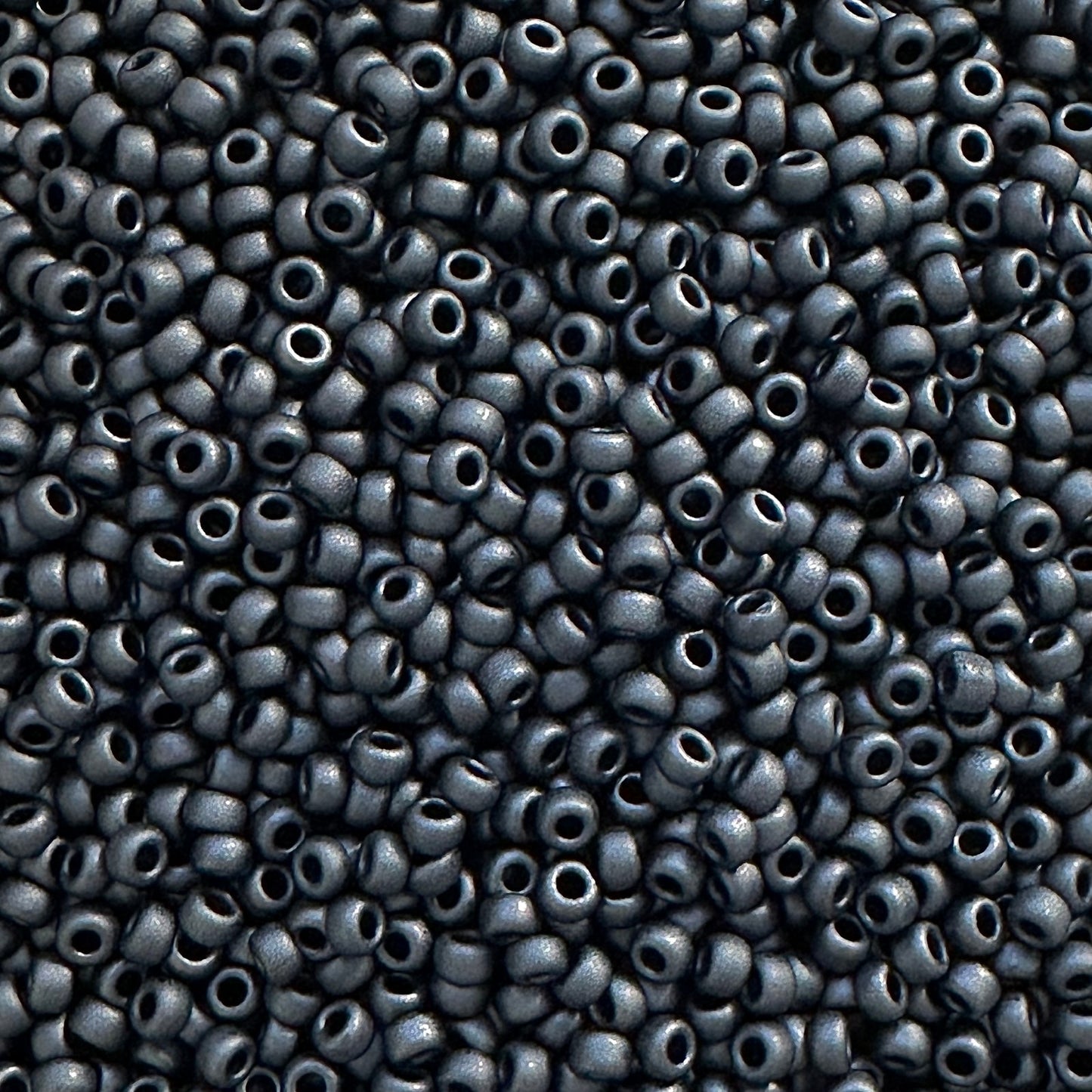 Miyuki 11 - 2010 Matte Metallic Dark Gray - The Bead Mix