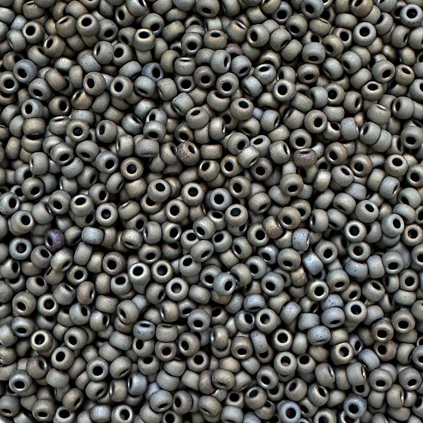 Miyuki 11 - 2012 Matte Metallic Gray Iris - The Bead Mix