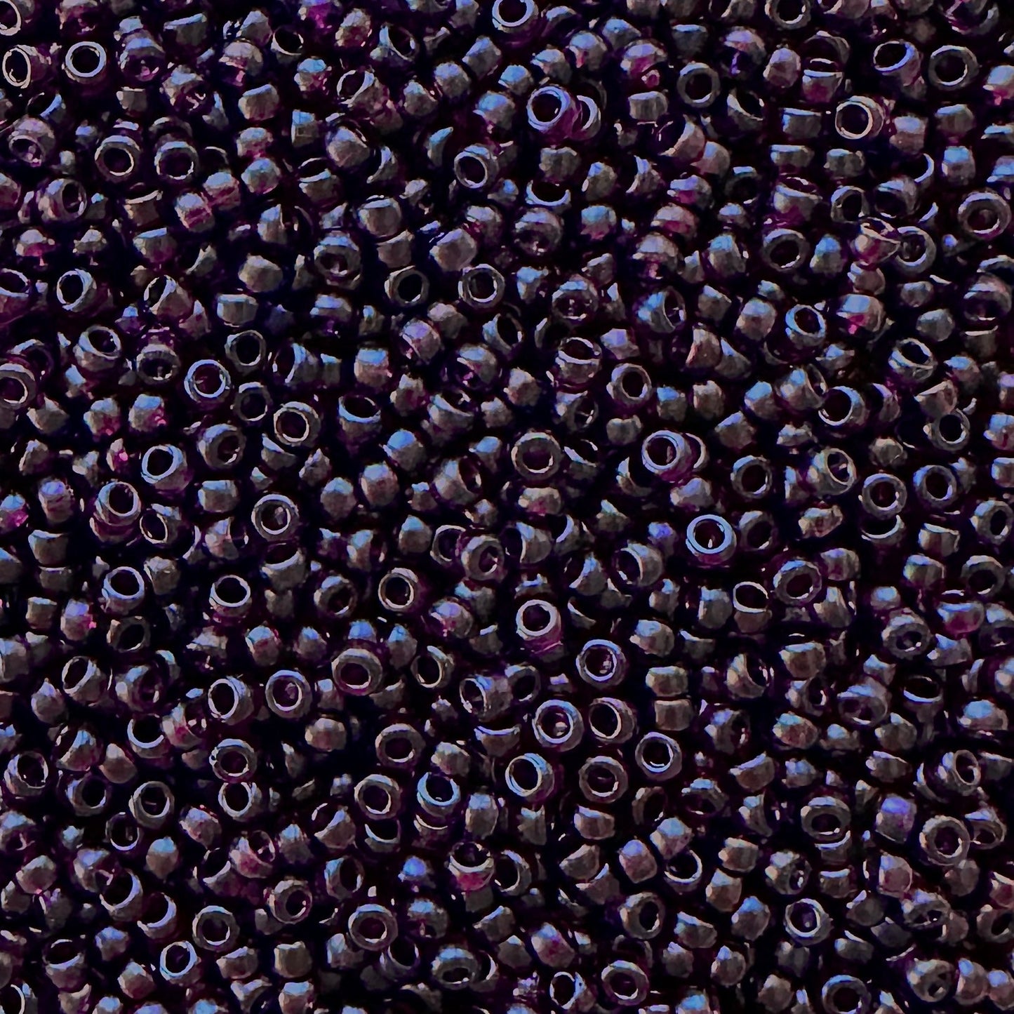 Miyuki 11 - 2402SF Semi - Frosted Transparent Dark Smoky Amethyst - The Bead Mix