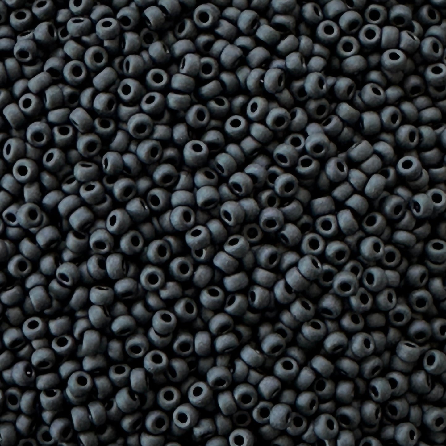 Miyuki 11 - 401F Opaque Matte Black - The Bead Mix