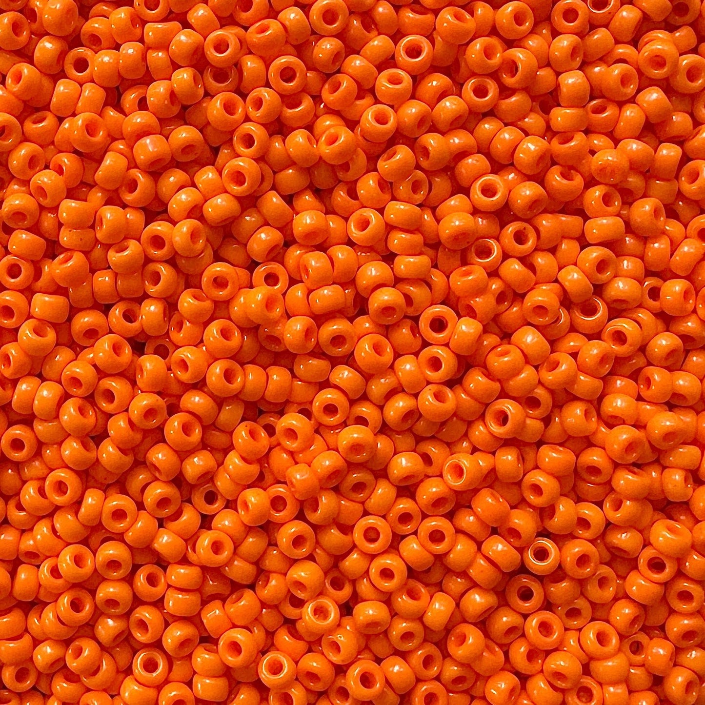 Miyuki 11 - 406 Opaque Dark Orange - The Bead Mix