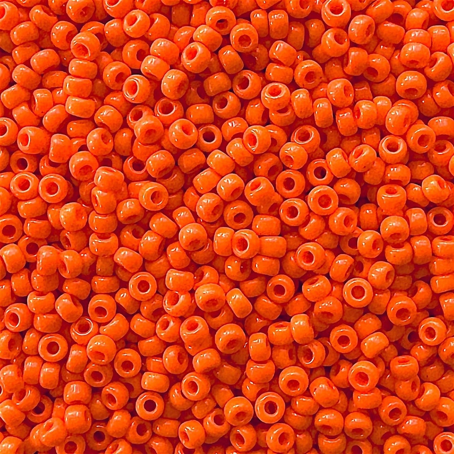 Miyuki 11 - 406 Opaque Dark Orange - The Bead Mix