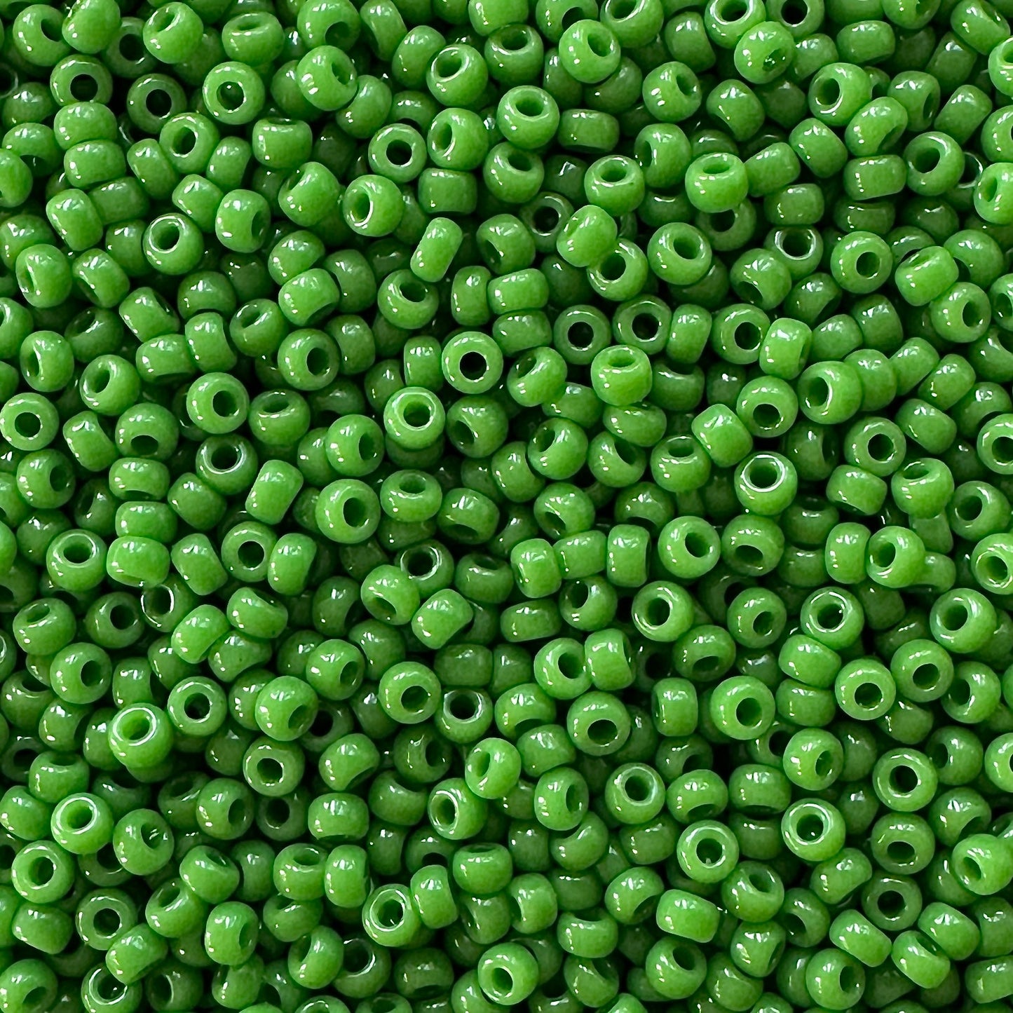 Miyuki 11 - 411 Opaque Green - The Bead Mix
