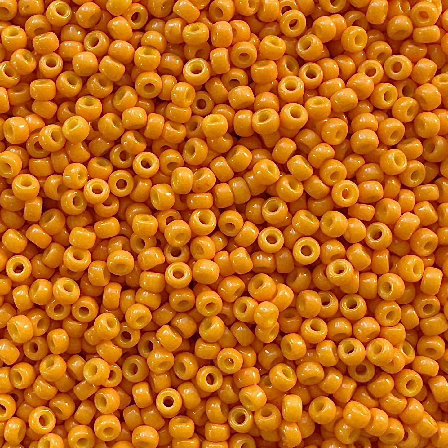 Miyuki 11 - 4454 Duracoat Opaque Pumpkin - The Bead Mix