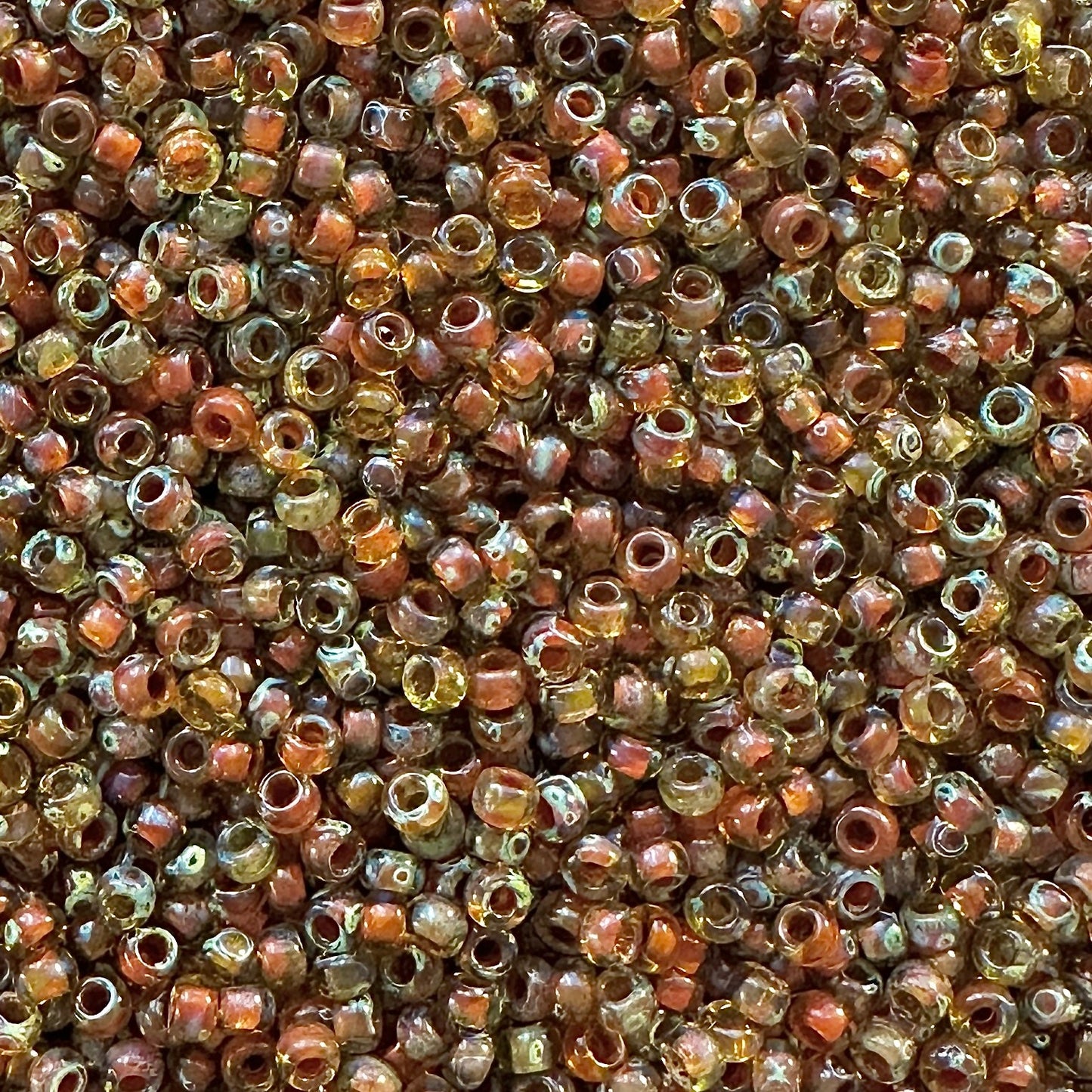 Miyuki 11 - 4501 Transparent Light Topaz Picasso - The Bead Mix