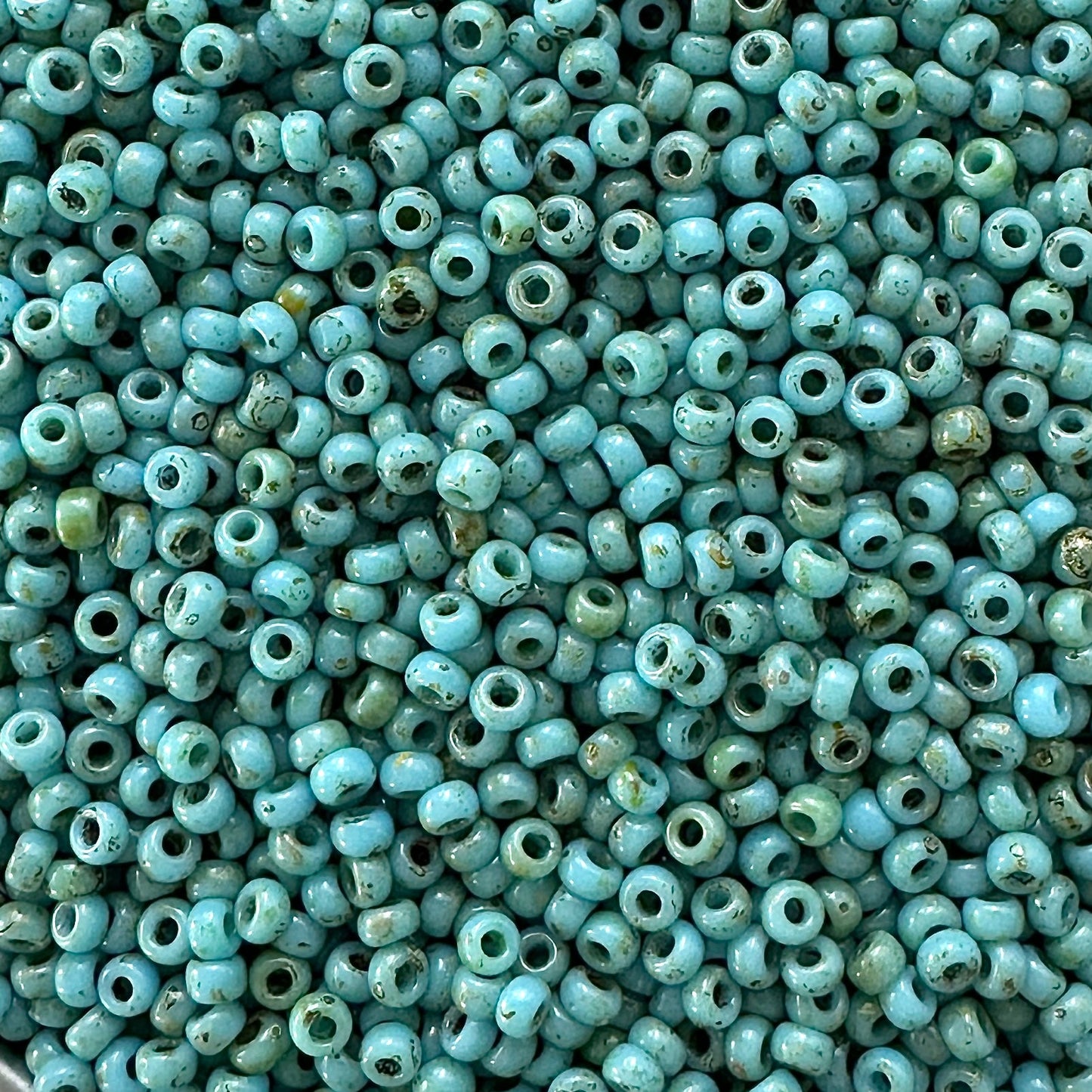 Miyuki 11 - 4514 Turquoise Picasso - The Bead Mix