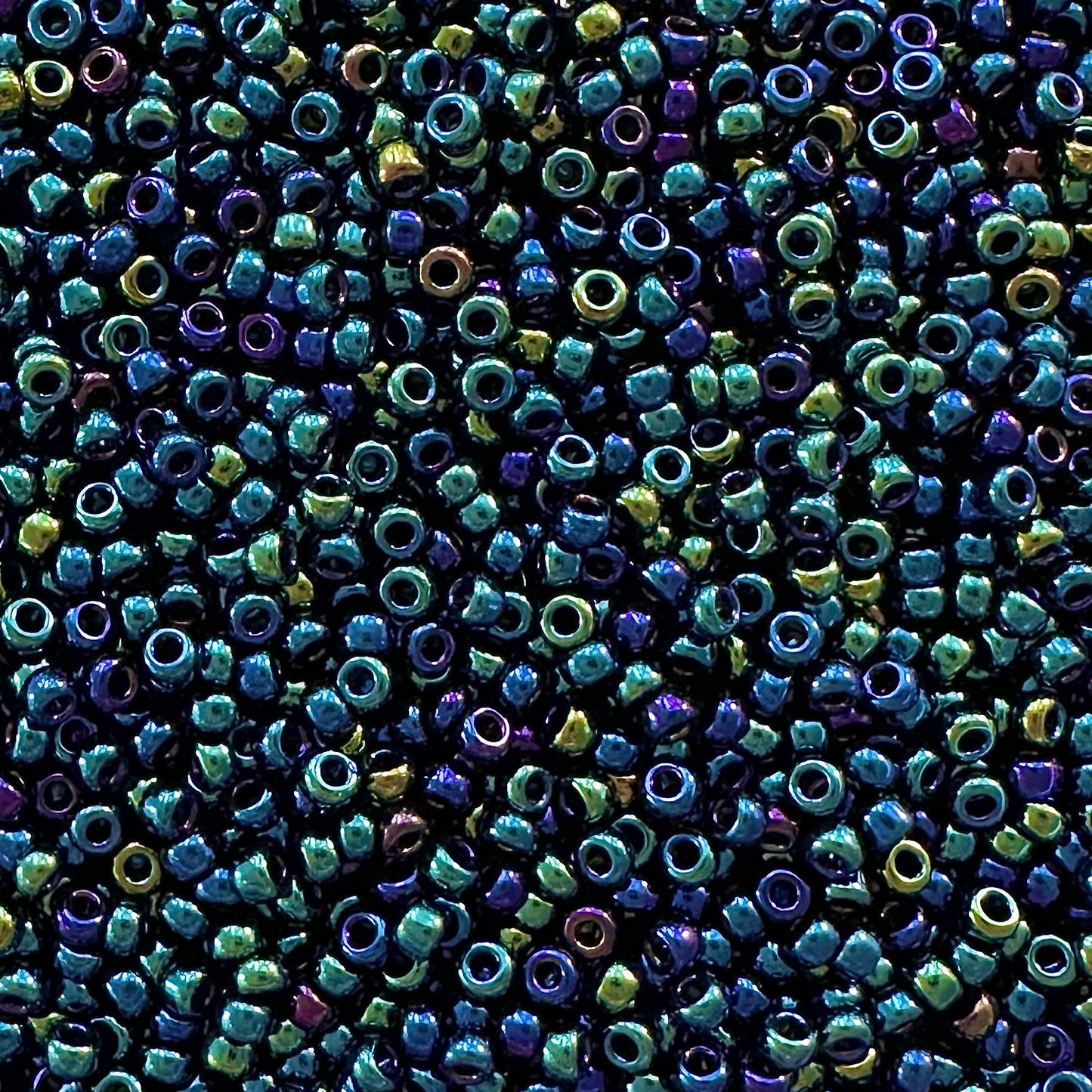 Miyuki 11 - 452 Metallic Blue Iris - The Bead Mix