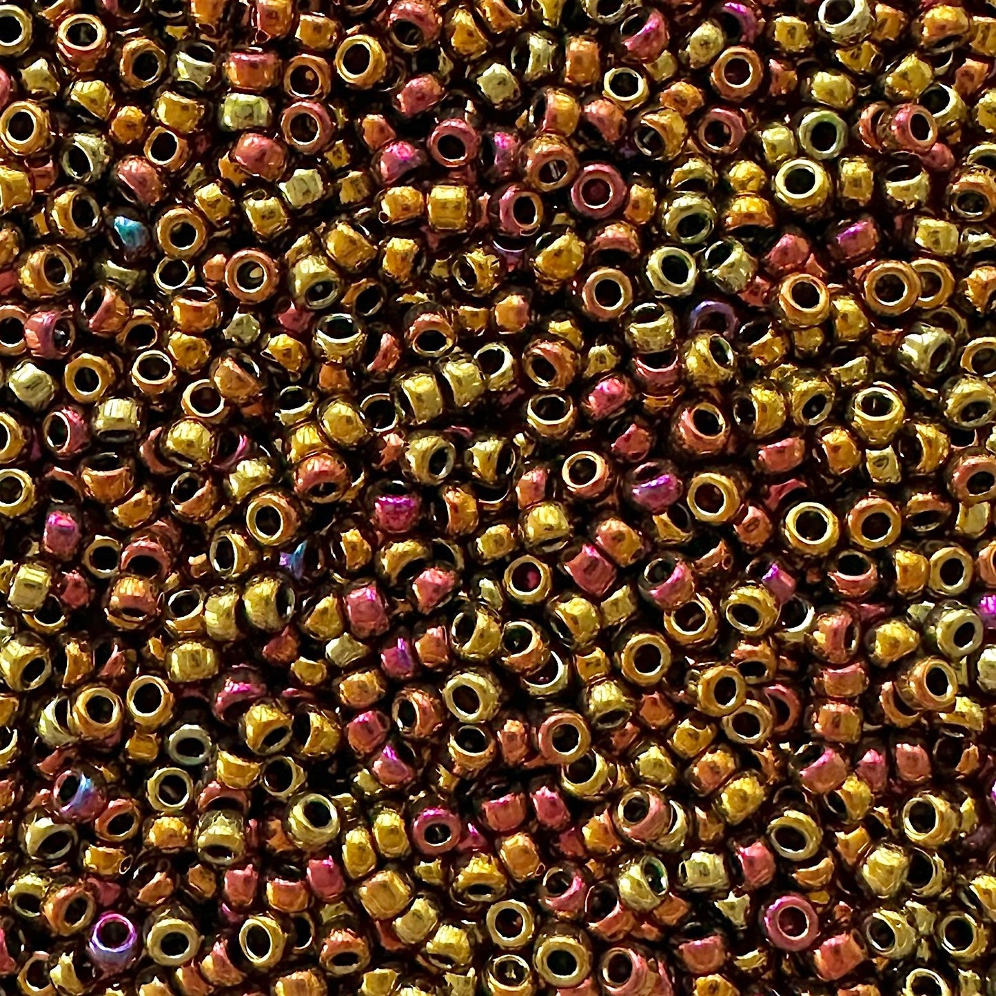 Miyuki 11 - 462 Metallic Gold Iris - The Bead Mix