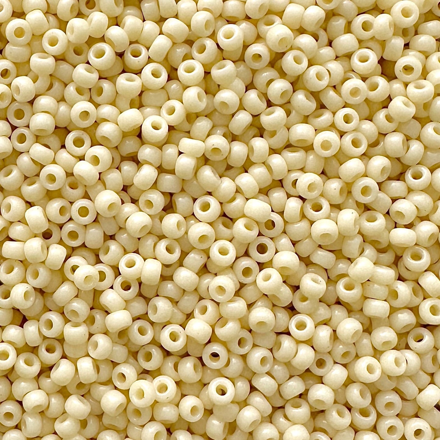 Miyuki 11 - 492 Opaque Dark Cream - The Bead Mix