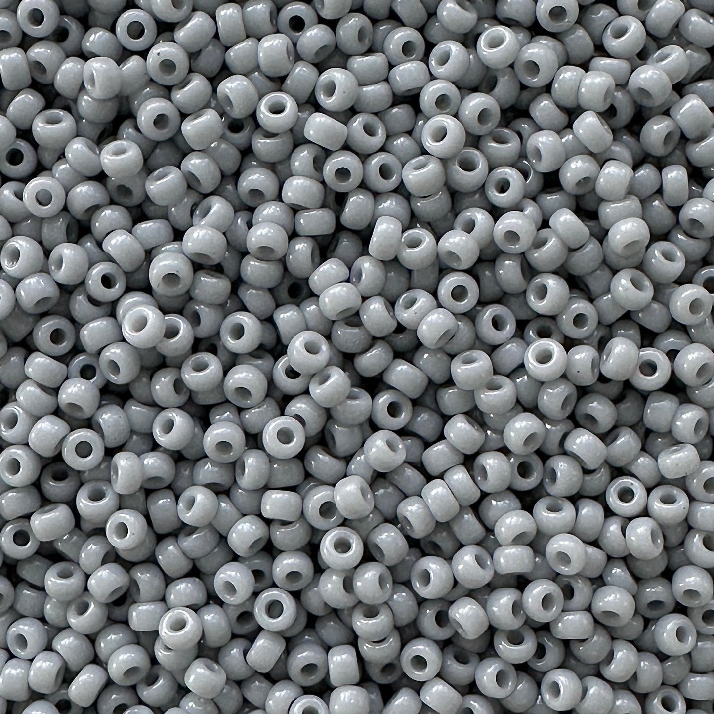 Miyuki 11 - 498 Opaque Cement Gray - The Bead Mix