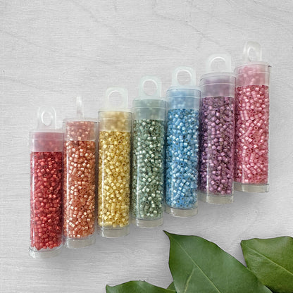 Rainbow Shimmer Miyuki 11/0 Delica Bead Set - The Bead Mix