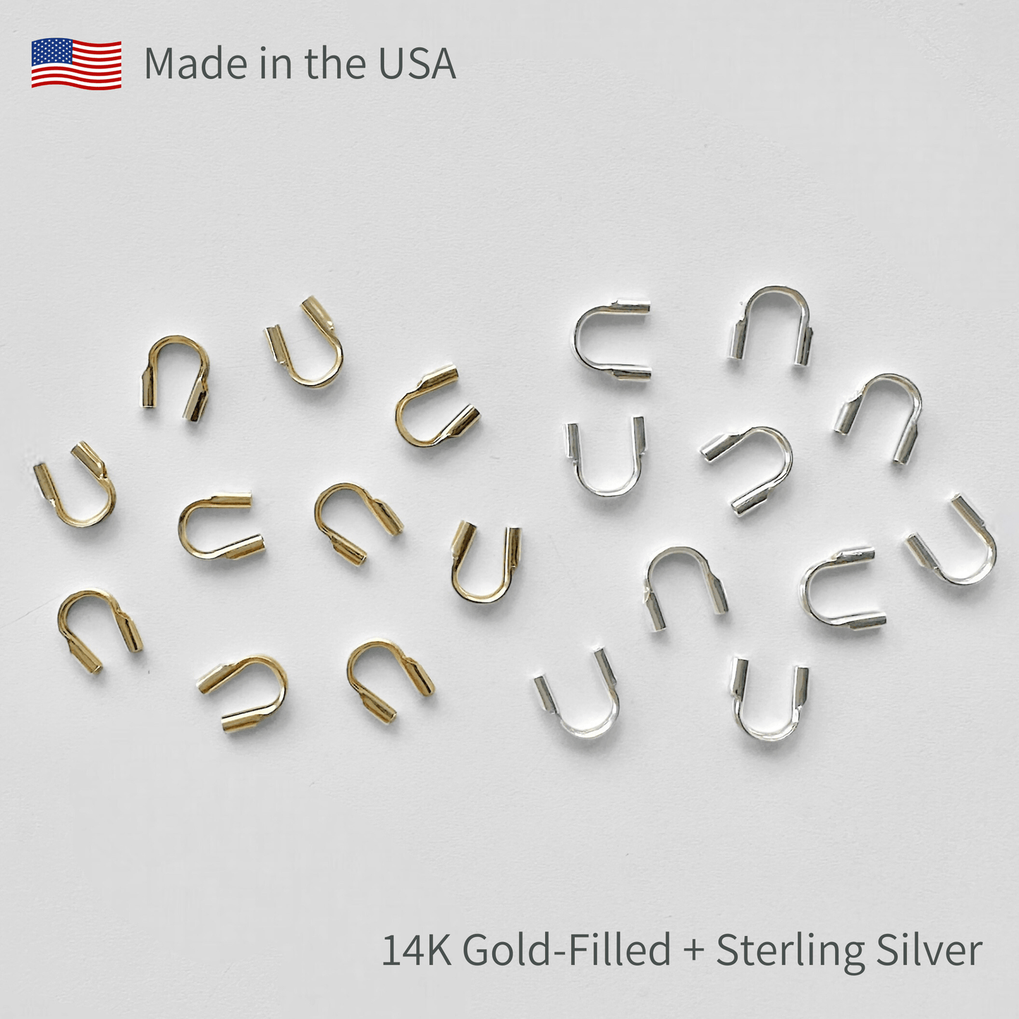 Sterling Silver + Gold - Filled Thread Guards - The Bead Mix