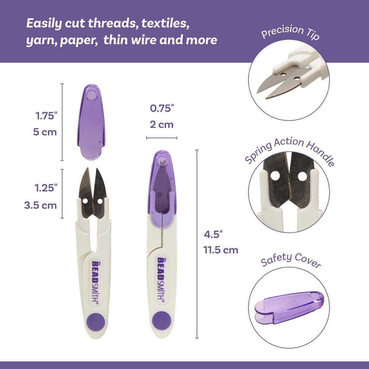 Thread Cutter with Cap by The Bead Smith - The Bead Mix