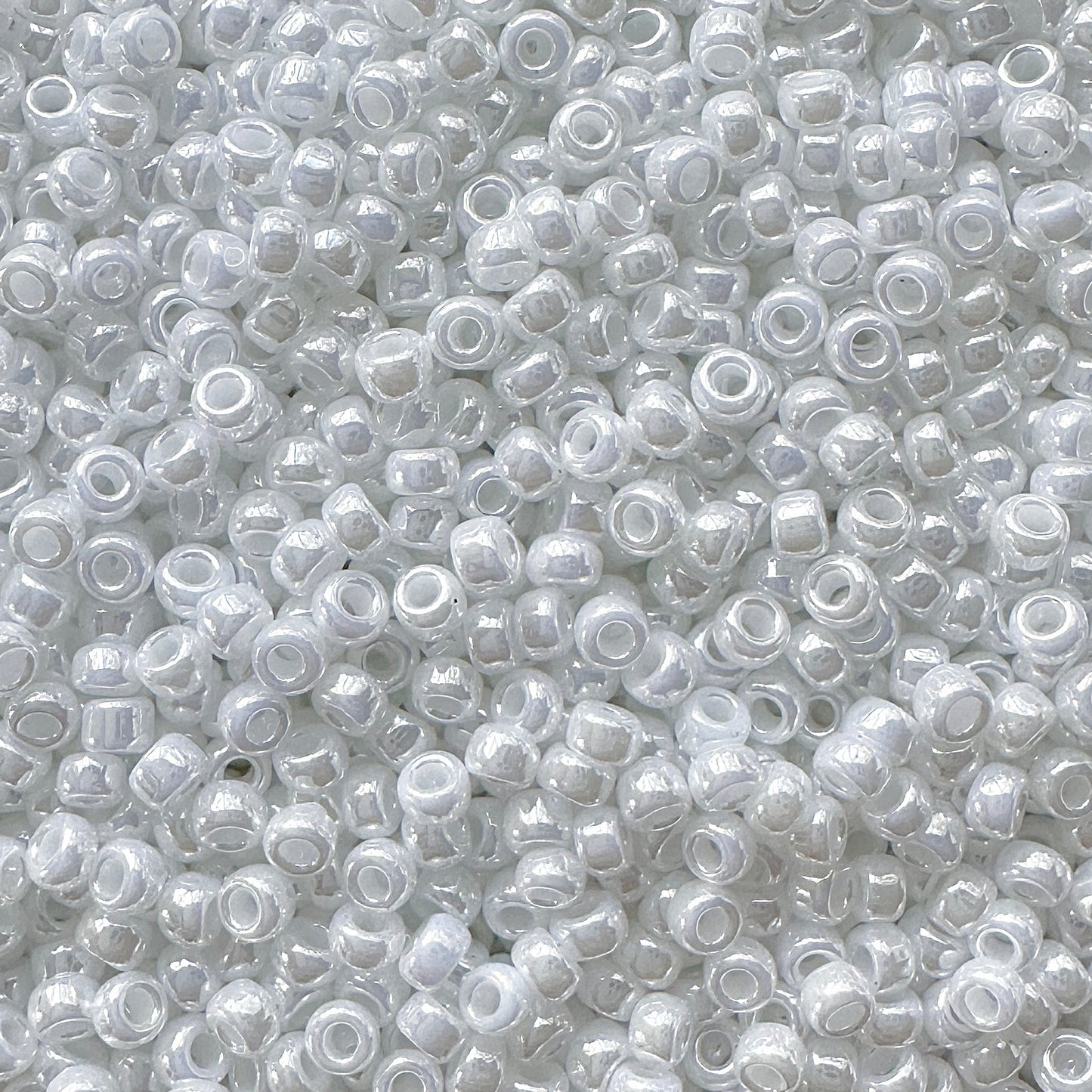 11-420: Opaque White Luster Miyuki 11/0 Seed Beads - The Bead Mix
