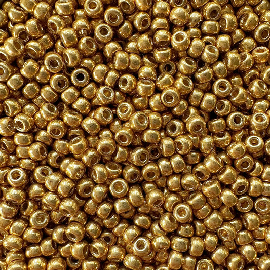 11-4202: Galvanized Duracoat Gold Miyuki 11/0 Seed Beads - The Bead Mix