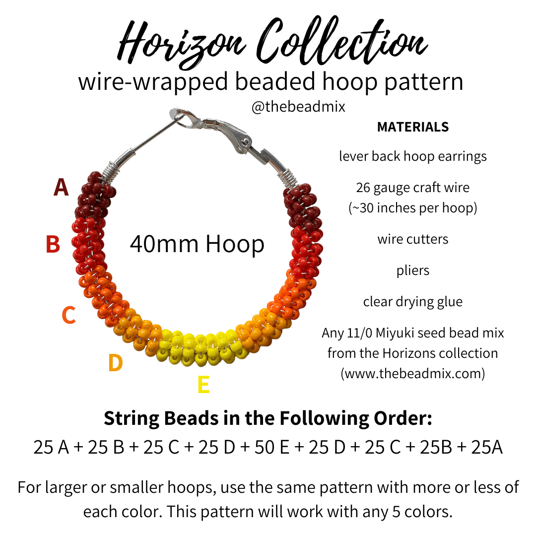 Fiery Sunset 11/0 Miyuki Seed Bead Mix - The Bead Mix