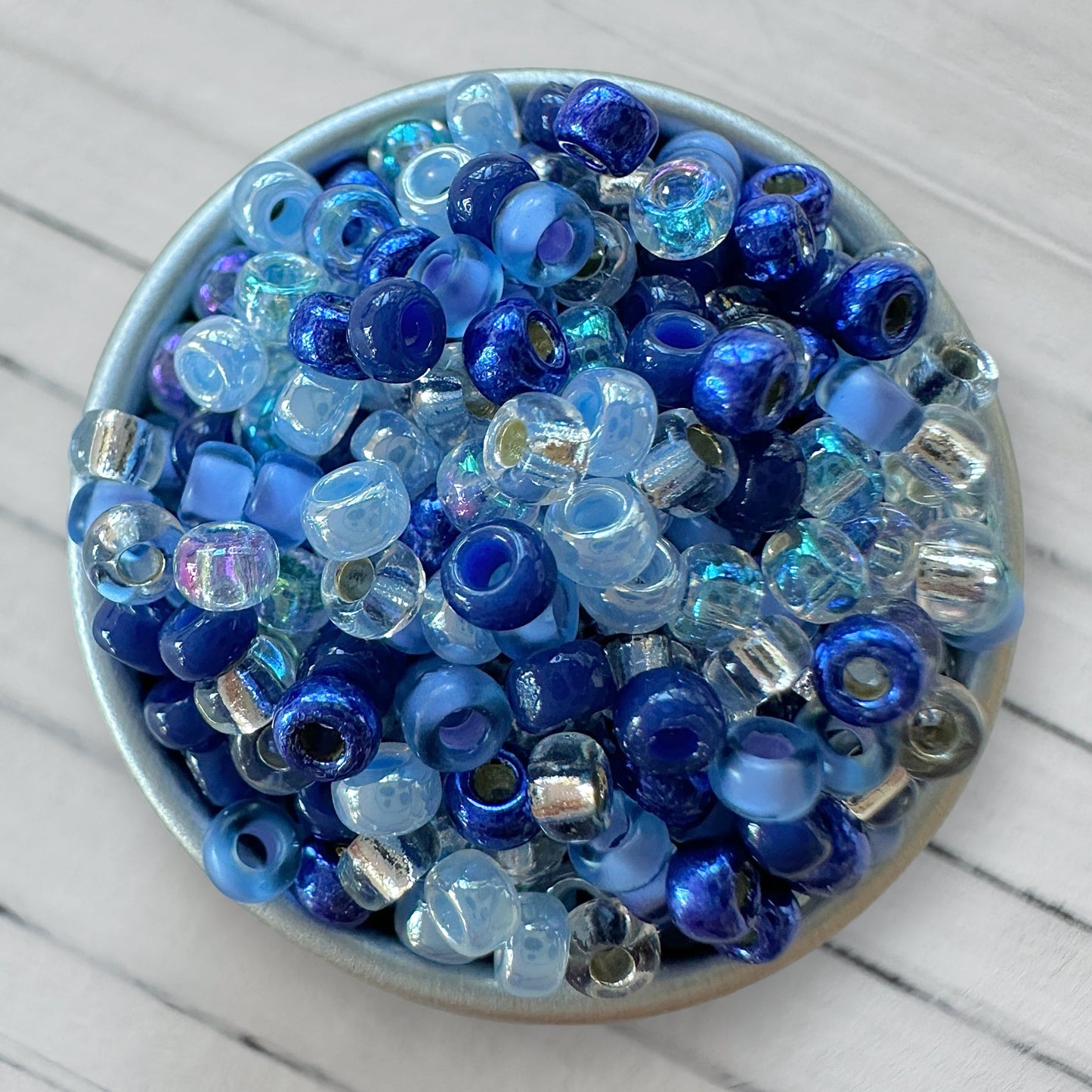 Icy Blue 11/0 Miyuki Seed Bead Mix - The Bead Mix