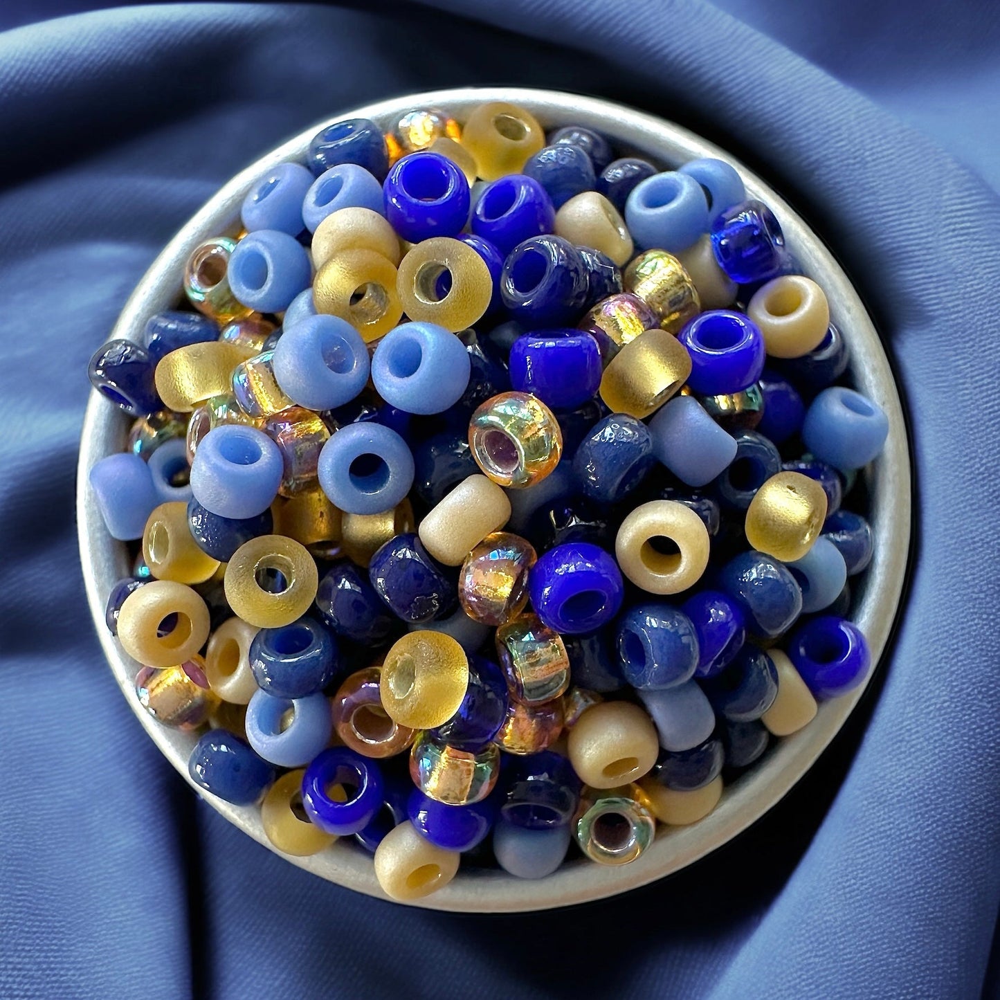 Lapis Lazuli 11/0 Miyuki Seed Bead Mix - The Bead Mix