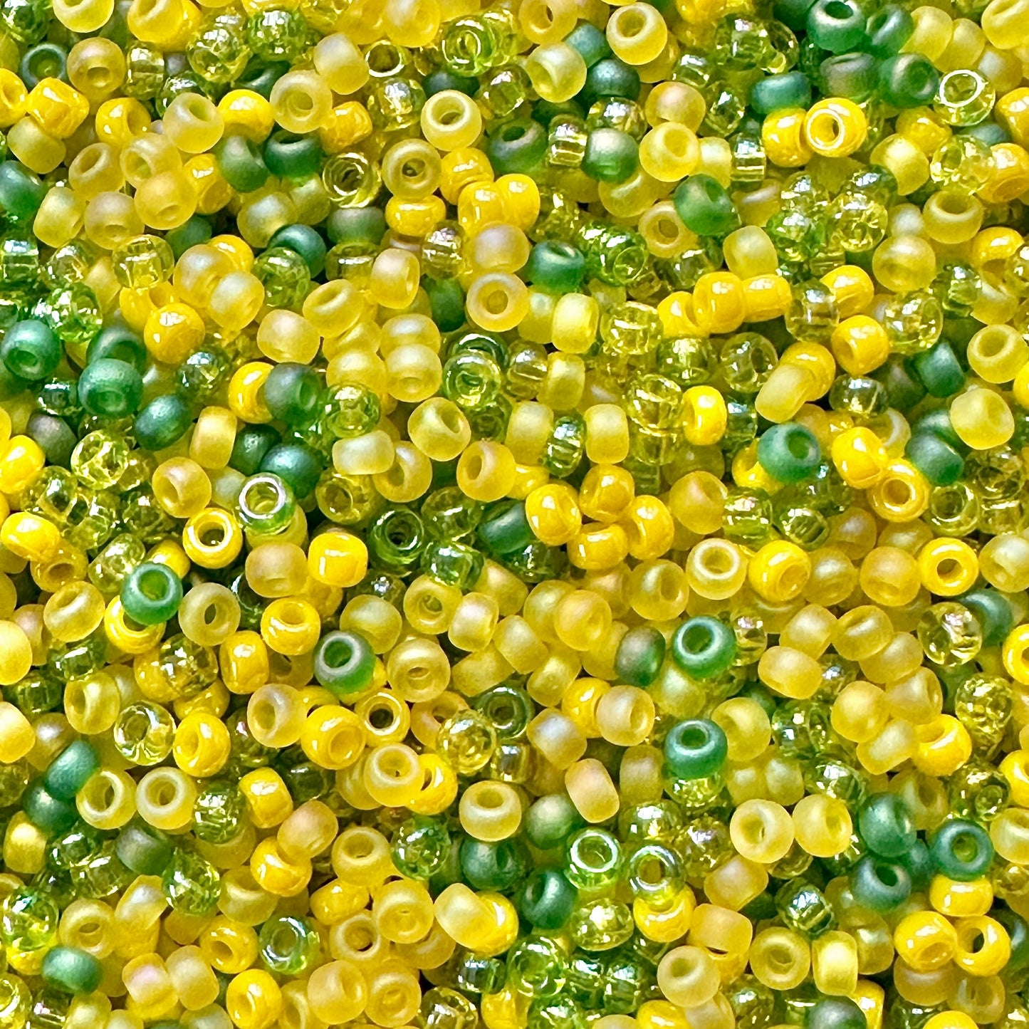 Lemon Lime 11/0 Miyuki Seed Bead Mix - The Bead Mix