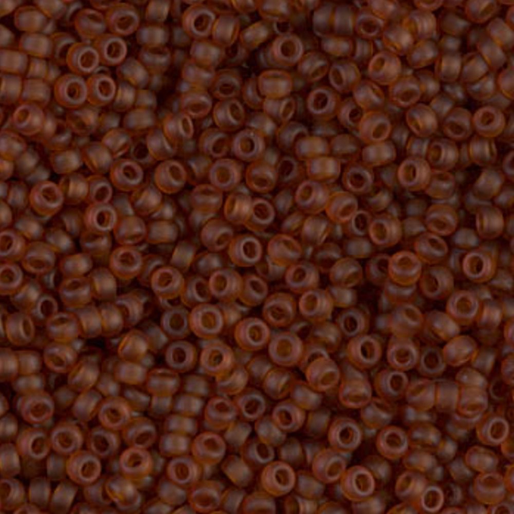 Miyuki 11-134F Matte Transparent Dark Topaz - The Bead Mix