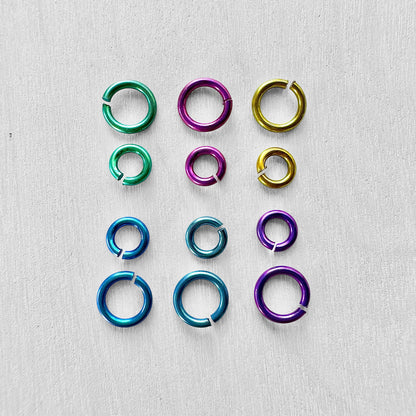 Multicolor Niobium Jump Ring Set - The Bead Mix