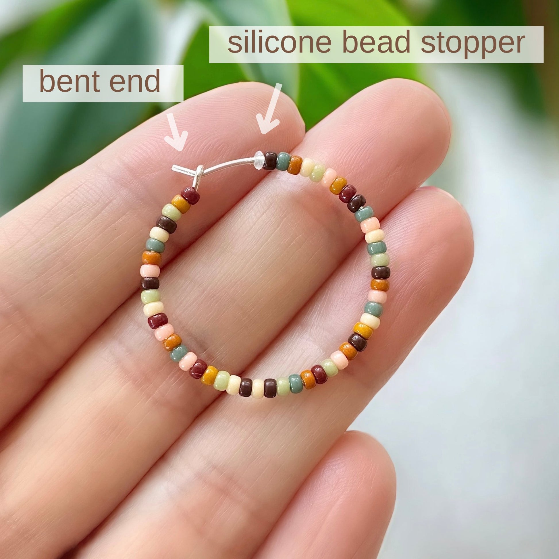 Sterling Silver Beading Hoops - The Bead Mix