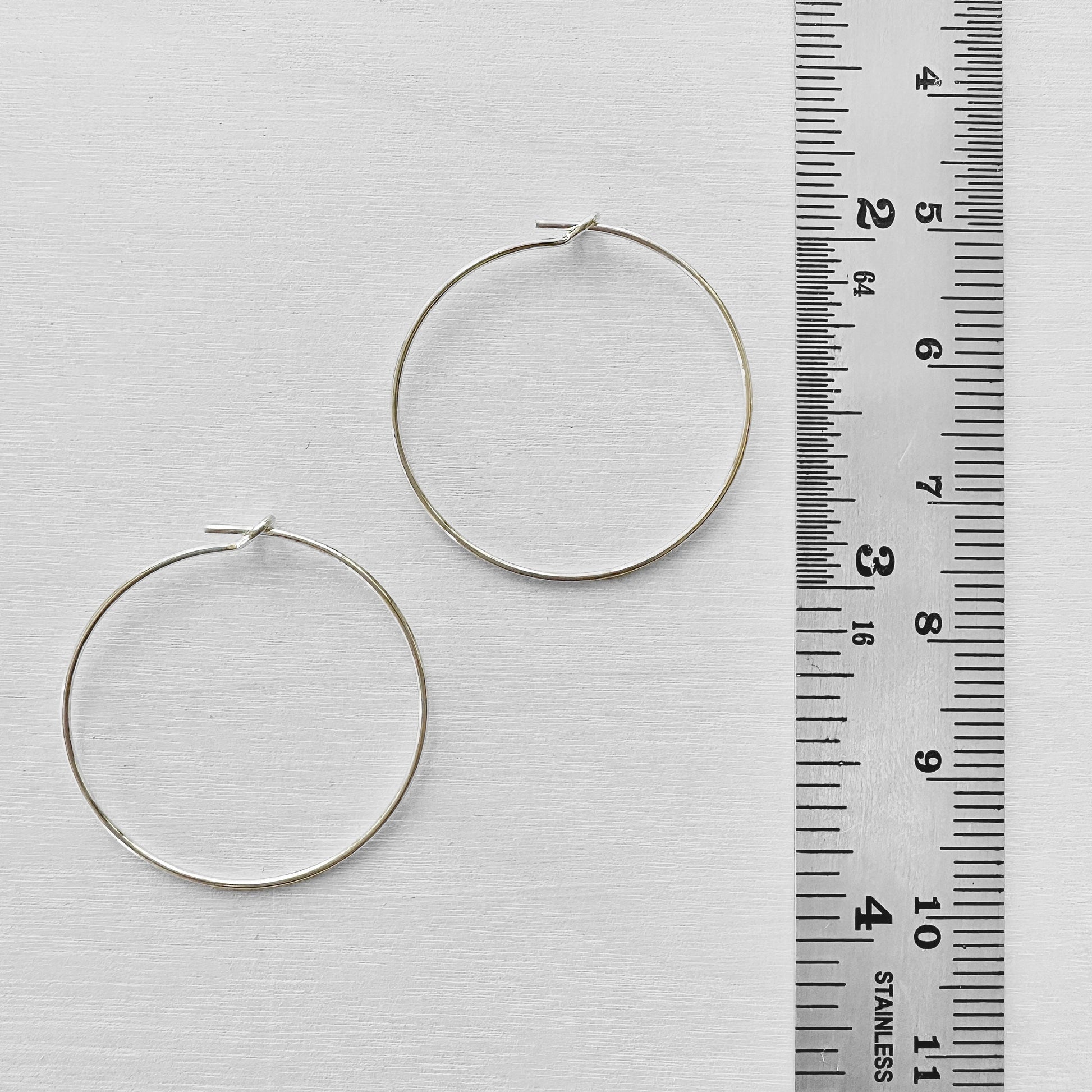 Sterling Silver Beading Hoops - The Bead Mix