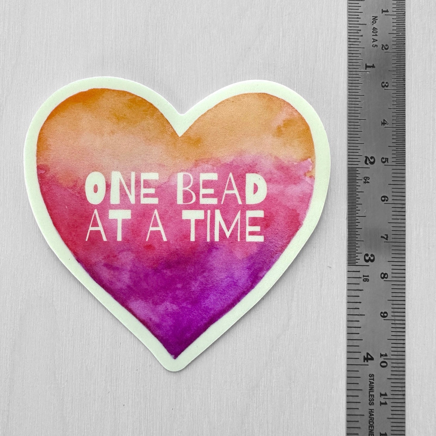 Vinyl Beading Sticker - One Bead at a Time - The Bead Mix