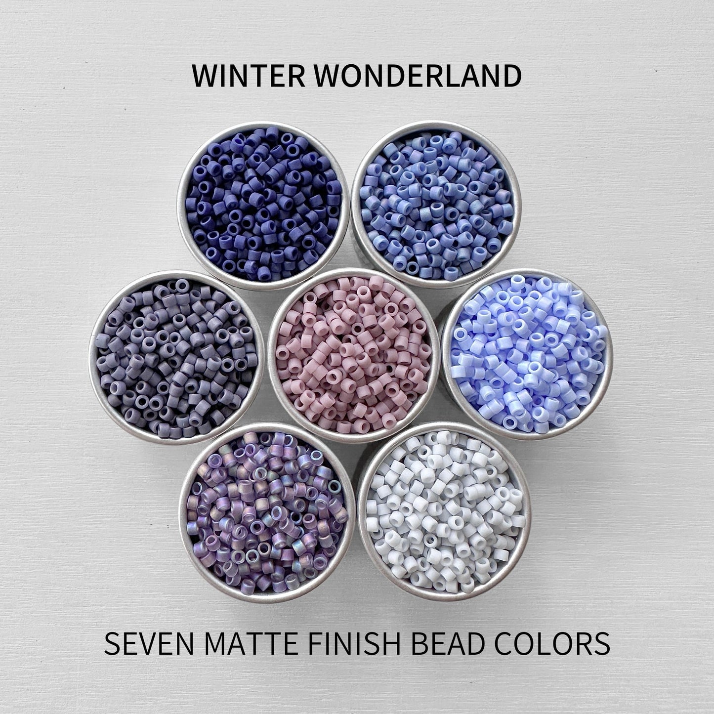 Winter Wonderland Miyuki 11/0 Delica Bead Set - The Bead Mix