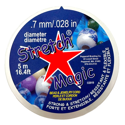 0.7 mm Clear Stretch Magic Elastic Cord - 5 meters - The Bead Mix