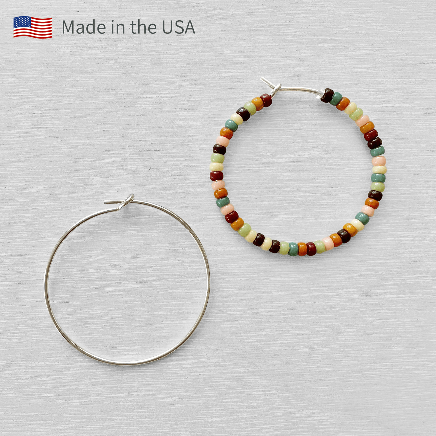 25mm Sterling Silver Beading Hoops - The Bead Mix