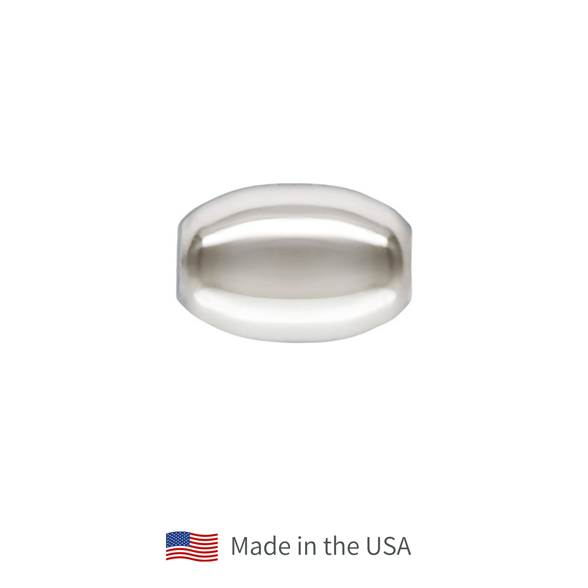 3 x 4mm Sterling Silver Oval Beads - The Bead Mix