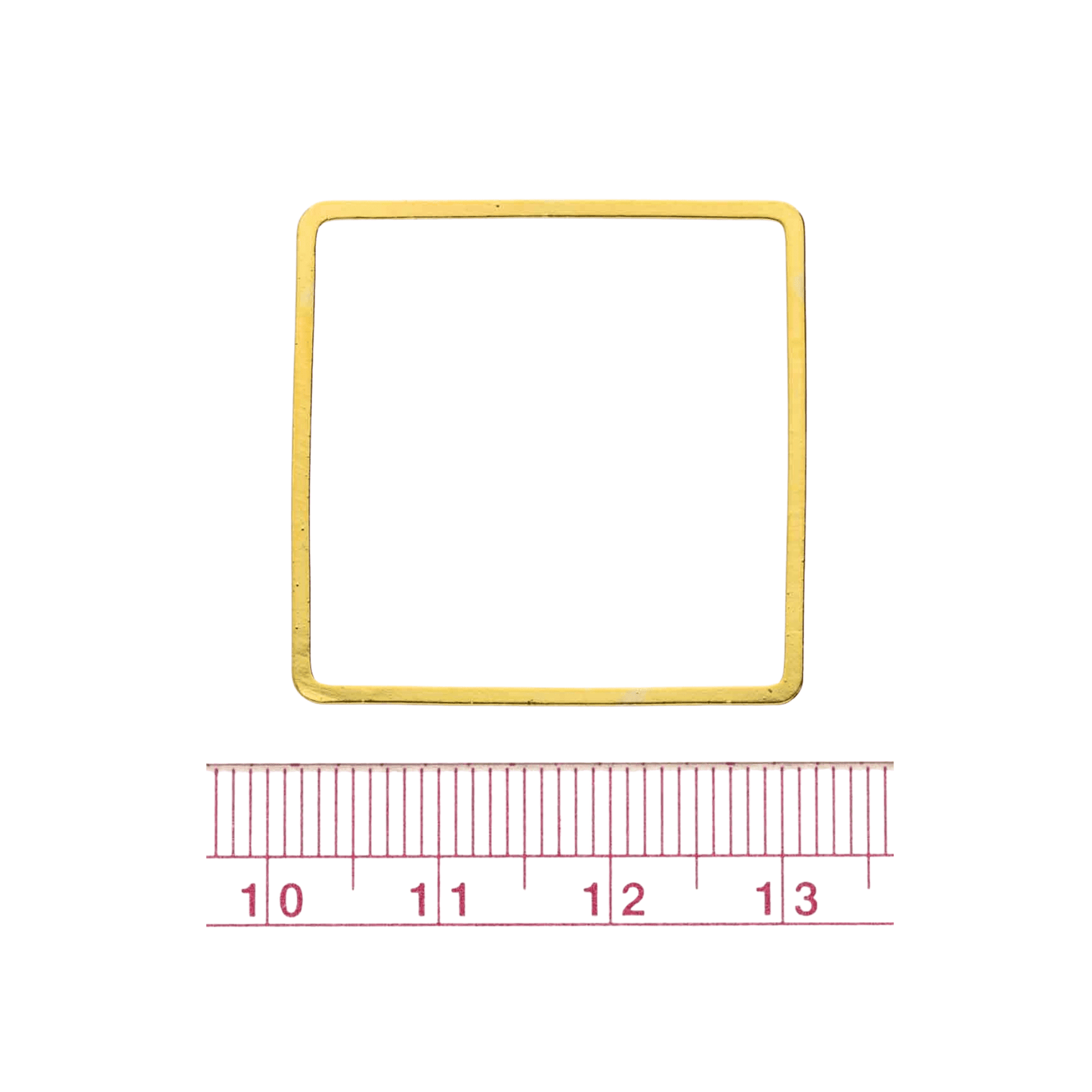 30mm Gold - plated Square Beading Frames - The Bead Mix
