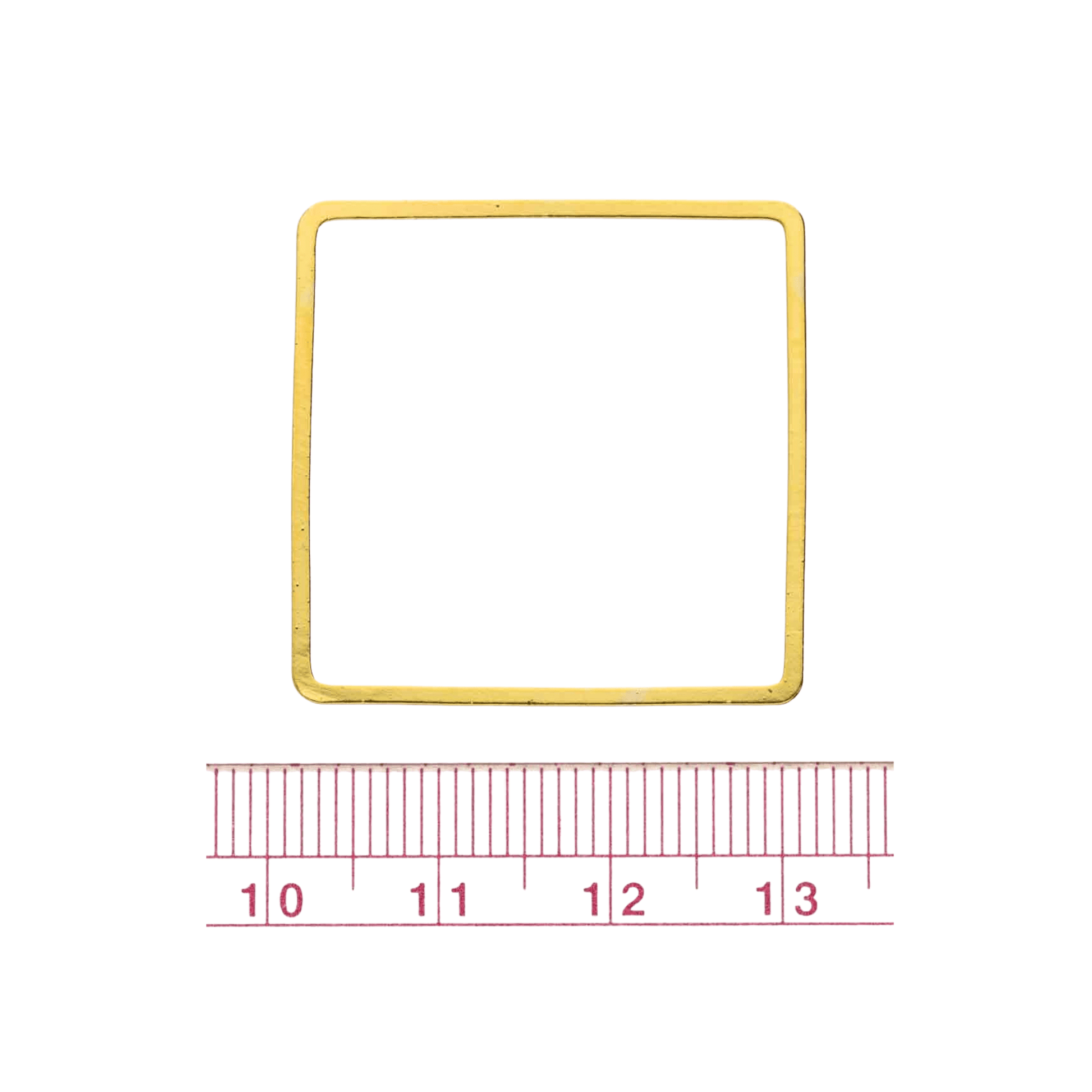 30mm Gold - plated Square Beading Frames - The Bead Mix