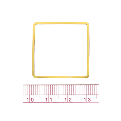30mm Gold - plated Square Beading Frames - The Bead Mix