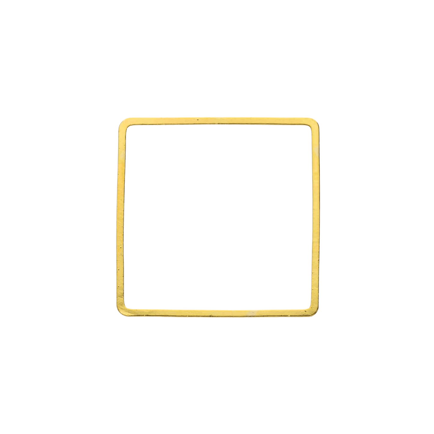 30mm Gold - plated Square Beading Frames - The Bead Mix