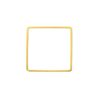 30mm Gold - plated Square Beading Frames - The Bead Mix