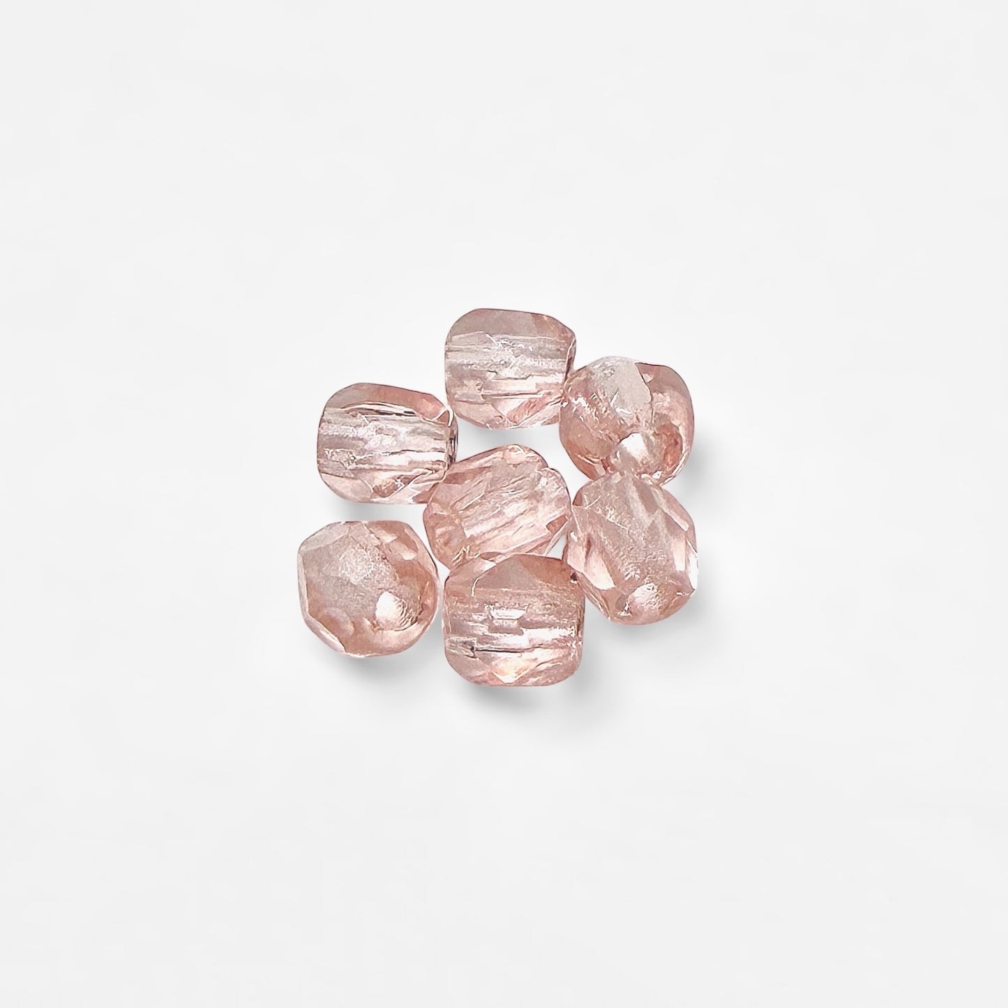 3mm Tea Rose Czech Fire Polished Round Beads - The Bead Mix