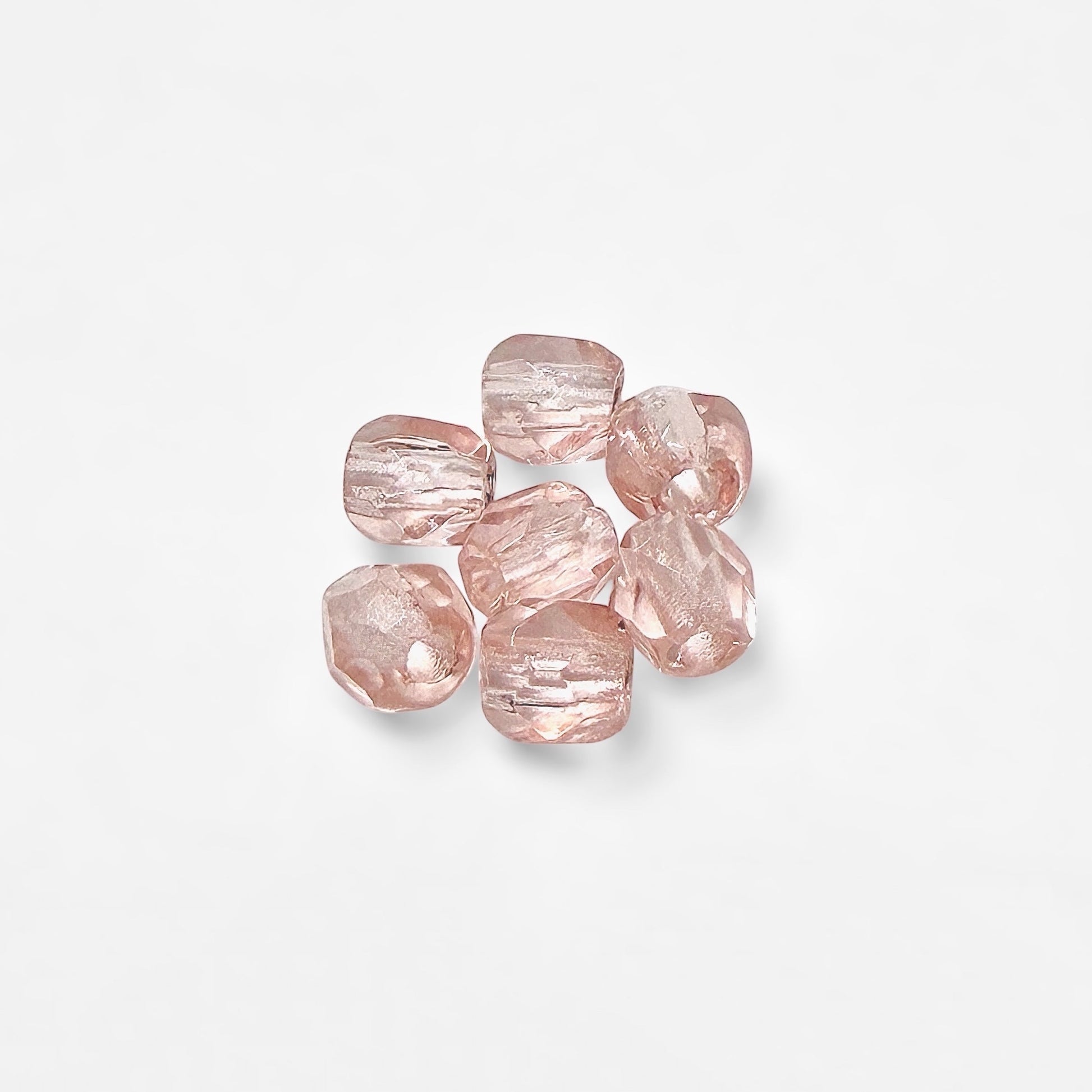 3mm Tea Rose Czech Fire Polished Round Beads - The Bead Mix