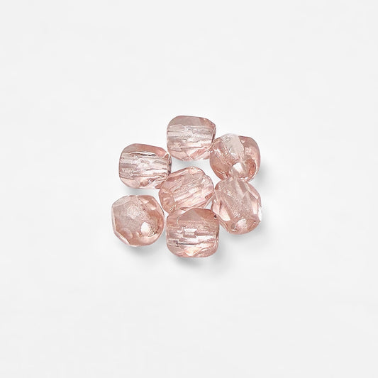 3mm Tea Rose Czech Fire Polished Round Beads - The Bead Mix